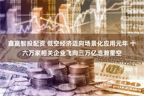 鑫赢智投配资 低空经济迈向场景化应用元年 十六万家相关企业飞向三万亿浩瀚星空